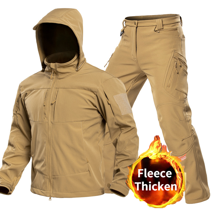 Hiking - Setelan Softshell Taktis Outdoor untuk Pria,