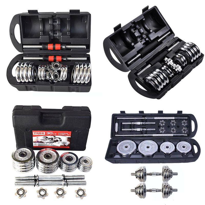 Adjustable Dumbbell Pair 40Kg - 2026 Penjualan Langsung Pabrik Set Dumbbell
