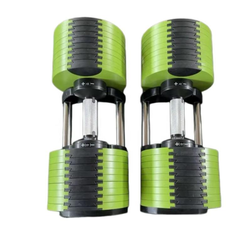 Adjustable Dumbbell Pair 40Kg - Dumbbell Elektroplated Komersial Tahan Banting dengan