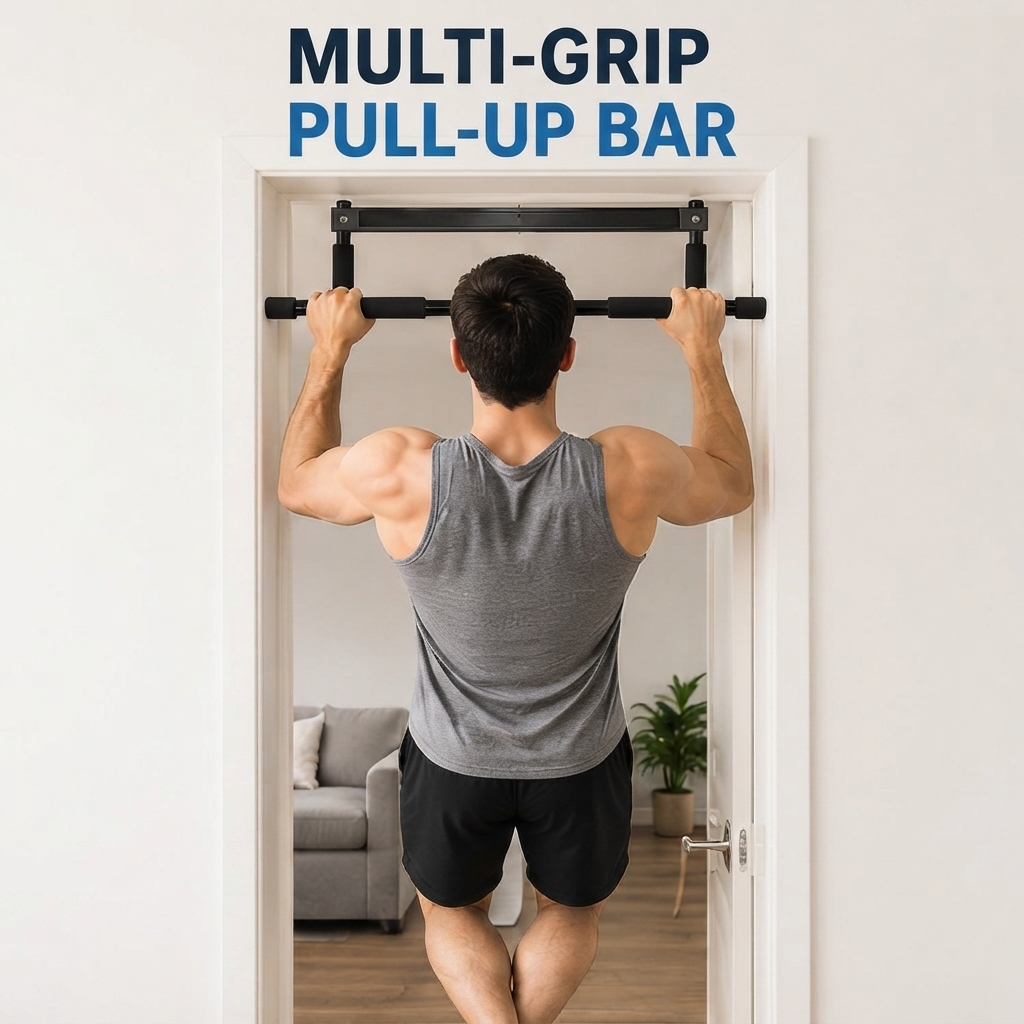 Door Pull Up Bar No Screw - Bar Pull-Up Multifungsi untuk Pintu, Bar