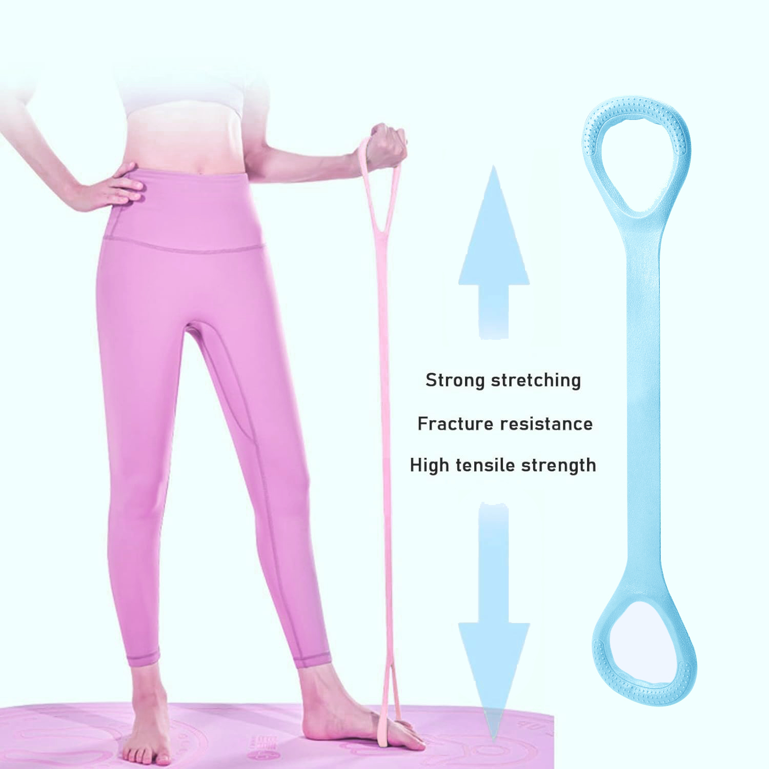 8 Pita Resistensi Kebugaran un - Pilates Bar Kit With Resistance Bands ulasan dan harga