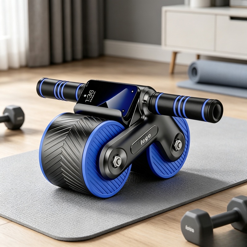 Roller Abdominal Roda Ganda de - Ab Roller Wheel With Elbow Support ulasan dan harga