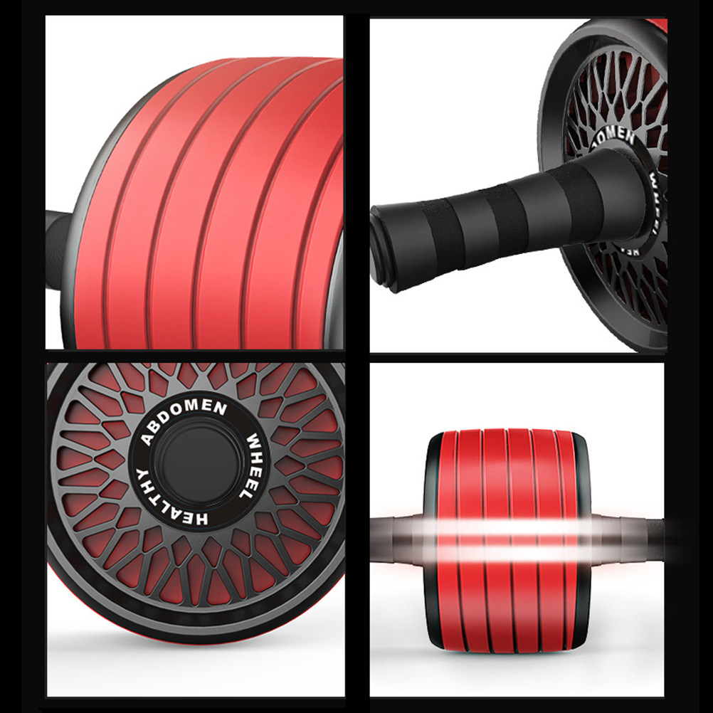 Roda Kebugaran Senyap Merah de - Ab Roller Wheel With Elbow Support ulasan dan harga
