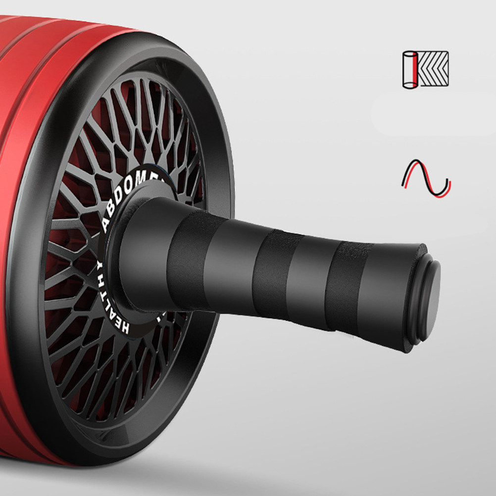 Roda Kebugaran Senyap Merah de - Ab Roller Wheel With Elbow Support ulasan dan harga