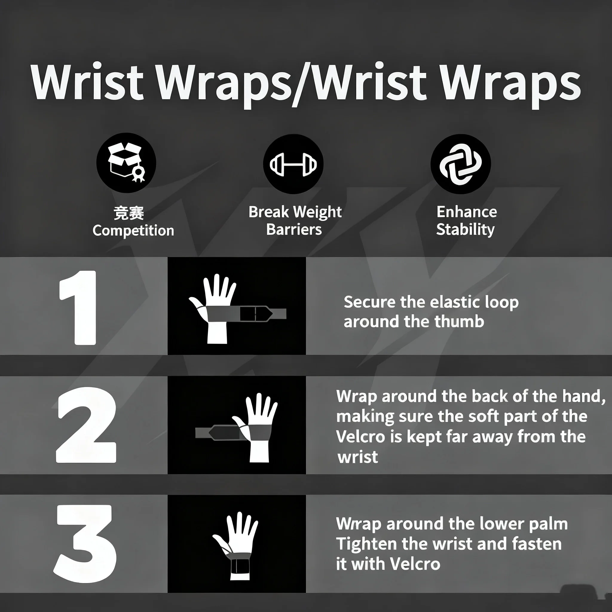 1 Pasang Pelindung Pergelangan - Wrist Wraps Weightlifting Support ulasan dan harga