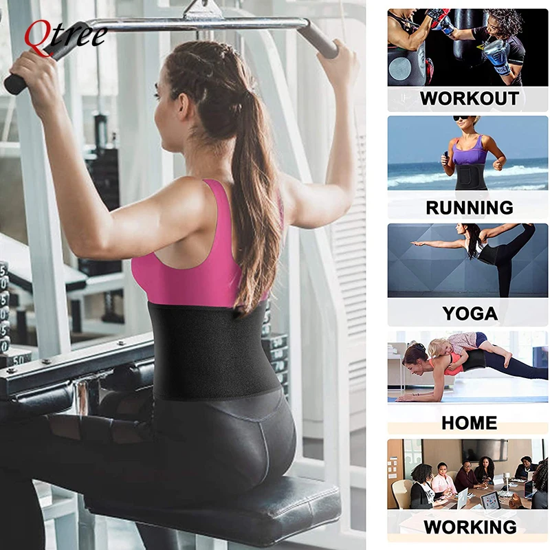 Qtree korset pembentuk tubuh C - Sweat Waist Trainer Belt Neoprene ulasan dan harga