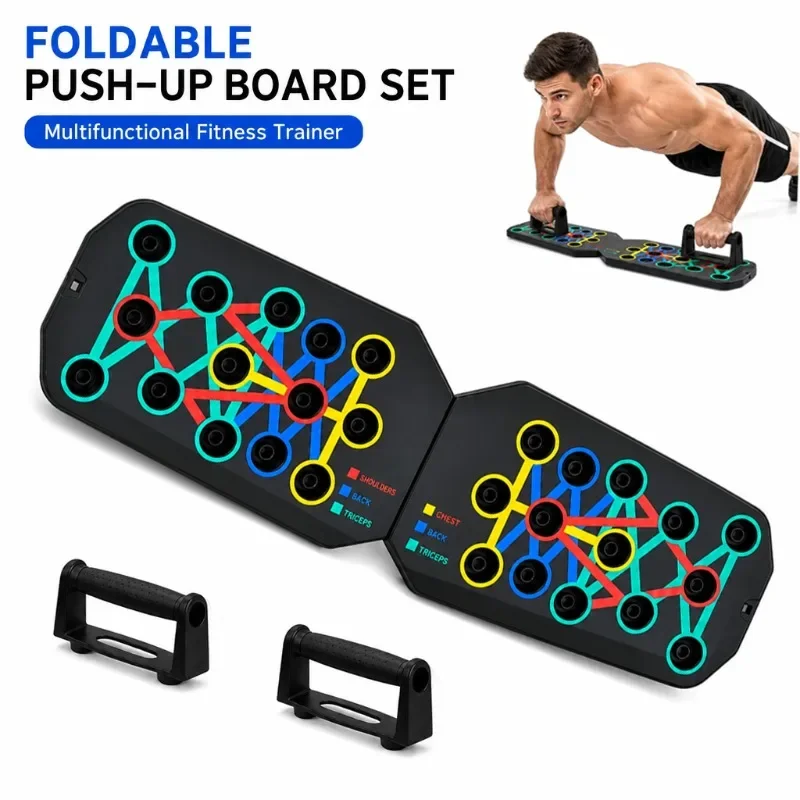 Set Papan Latihan Push-up Port - Push Up Board Foldable Multi Function ulasan dan harga