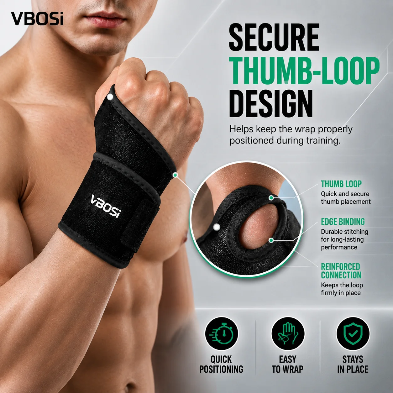 VBSOi Penyangga Pergelangan Ta - Wrist Wraps Weightlifting Support ulasan dan harga