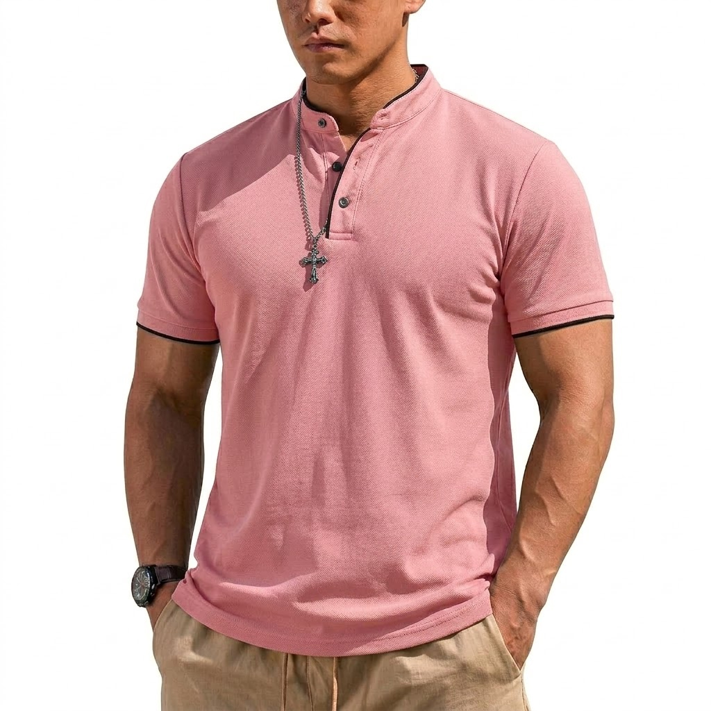 Kaos Henley Lengan Pendek Musi - Hiking ulasan dan harga